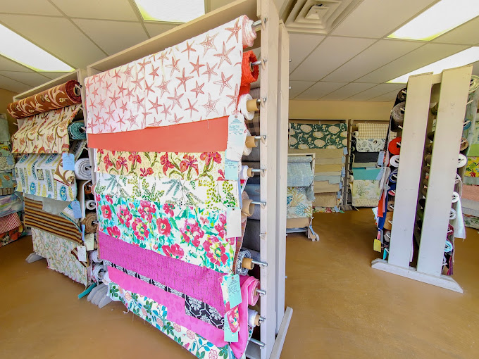Fabric selections available for upholstery projects